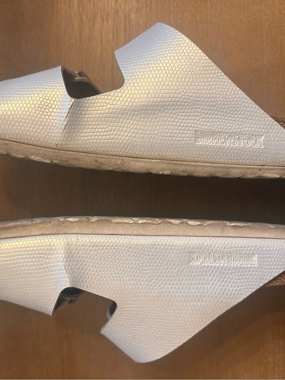 Birkenstock Women's White Arizona Two-Strap Sandal
